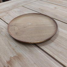 Load image into Gallery viewer, Round Teak Plates (set of 6)
