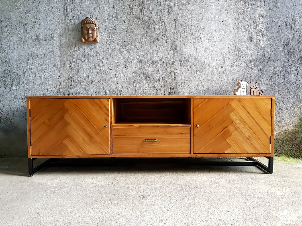 Herringbone TV Console (200cm)