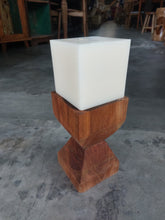 Load image into Gallery viewer, Vintage Teak Candle Holder (incl. candle) #1
