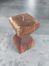 Load image into Gallery viewer, Vintage Teak Candle Holder (incl. candle) #2
