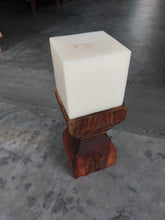 Load image into Gallery viewer, Vintage Teak Candle Holder (incl. candle) #2
