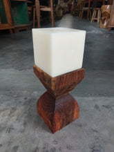 Load image into Gallery viewer, Vintage Teak Candle Holder (incl. candle) #2
