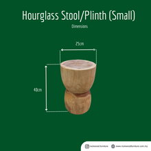 Load image into Gallery viewer, Hourglass Stool/Plinth
