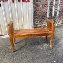 Load image into Gallery viewer, Vintage Teak Bench
