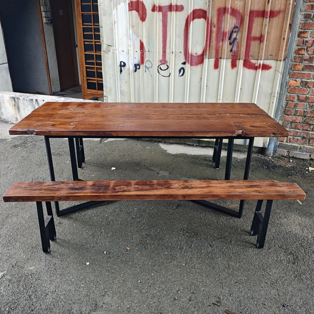 Rustic Teak Dining Set