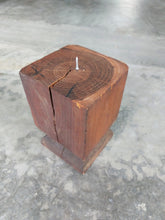 Load image into Gallery viewer, Vintage Teak Candle Holder (incl. candle) #3
