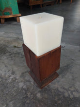 Load image into Gallery viewer, Vintage Teak Candle Holder (incl. candle) #3
