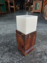 Load image into Gallery viewer, Vintage Teak Candle Holder (incl. candle) #5
