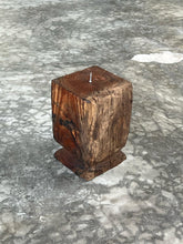 Load image into Gallery viewer, Vintage Teak Candle Holder (incl. candle) #7
