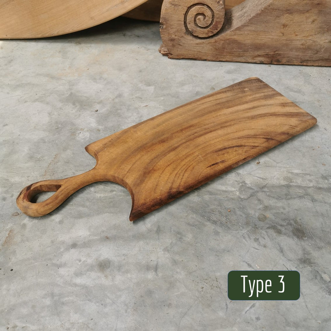 Teak Curved Platter/Cheese Board